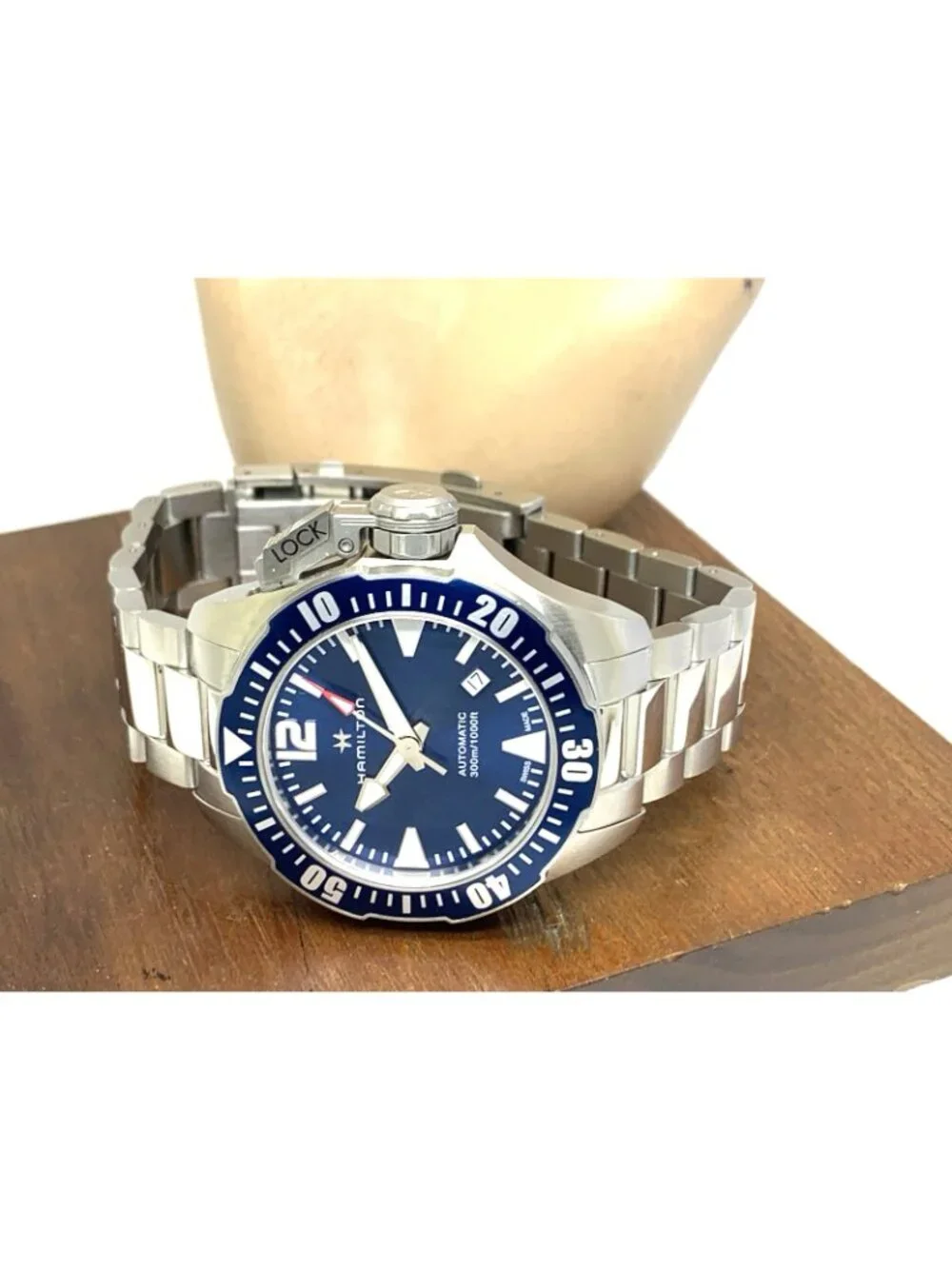 Hamilton Men's Watch H77705145 Frogman Swiss Automatic Blue Dial Steel 42mm